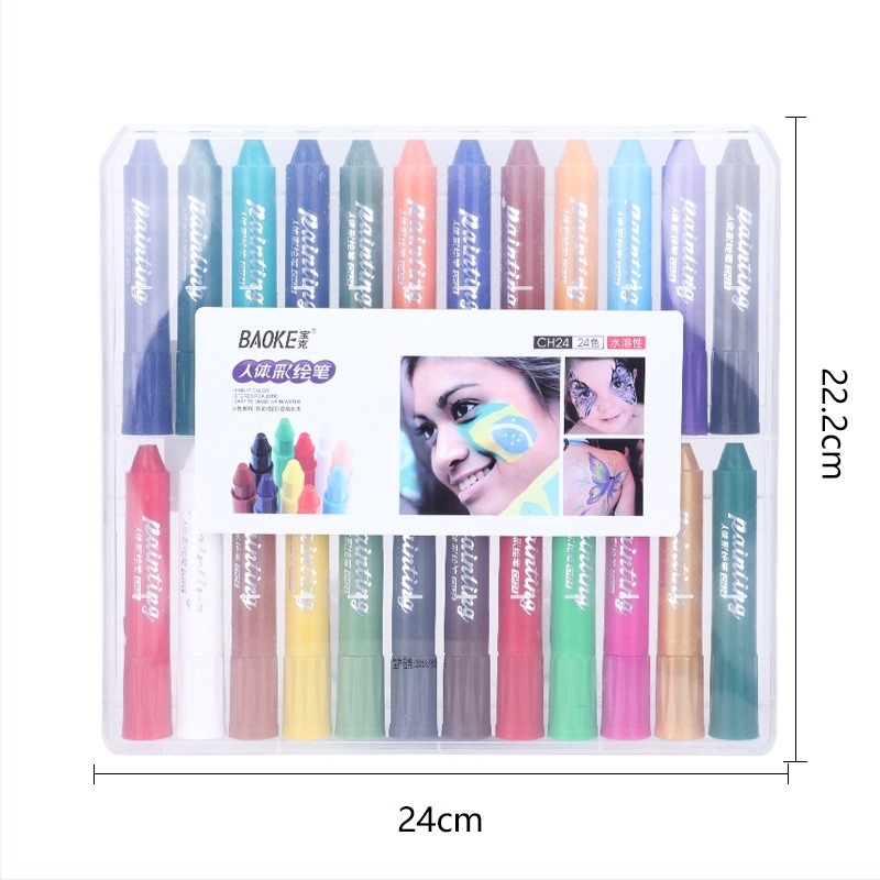 Baoke въртящ се body painting crayon – пластмасов корпус, презареждащ се, IP разрешение