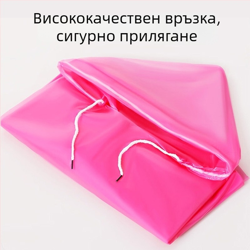 Детски еднократен дъждобран – карикатурен стил, PVC плат, водоустойчив PU слой, за походи на открито