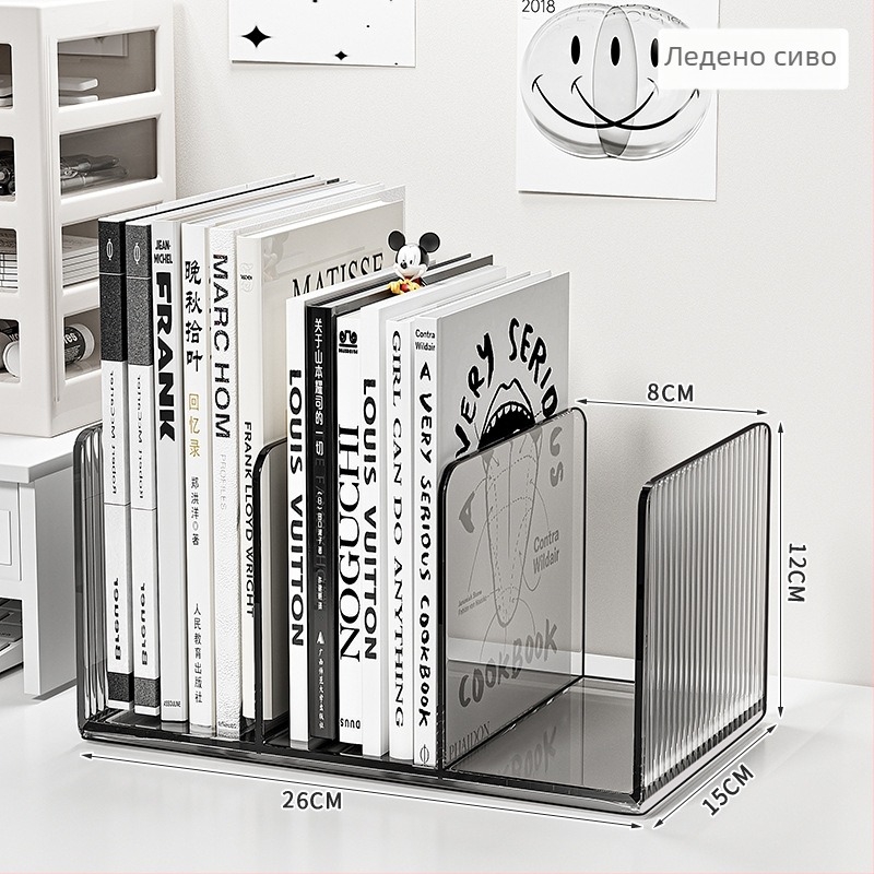 Настолен стелаж за книги Yuetu, модел Book storage rack, материал пластмаса