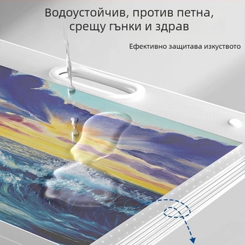 Албум за съхранение на рисунки, пластмасов корпус, модел LZ-DCHC, марка Good, 4 страници, печат на лого: Да