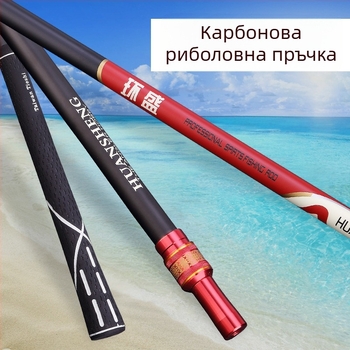 Телескопичен карбонов прът за риболовна мрежа, сгъваем дизайн, двойна употреба, многопосочно завъртане