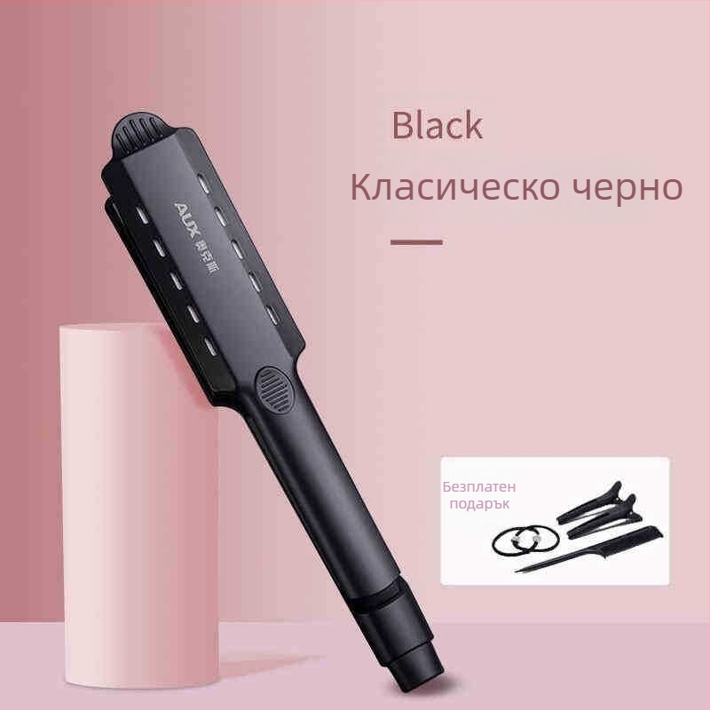 AUX/OX двуфункционална преса за коса и къдрене с турмалиново-керамични плочи, диаметър на нагревателя над 31 мм, 220 V, 73 W, захранване чрез кабел