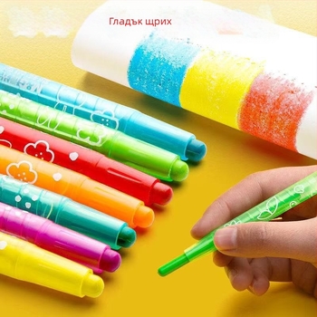 Morning Light въртящ се комплект маслени пастели X4323 за рисуване, кръгъл връх, пластмасов корпус, допълнителни цветове 12/24/36