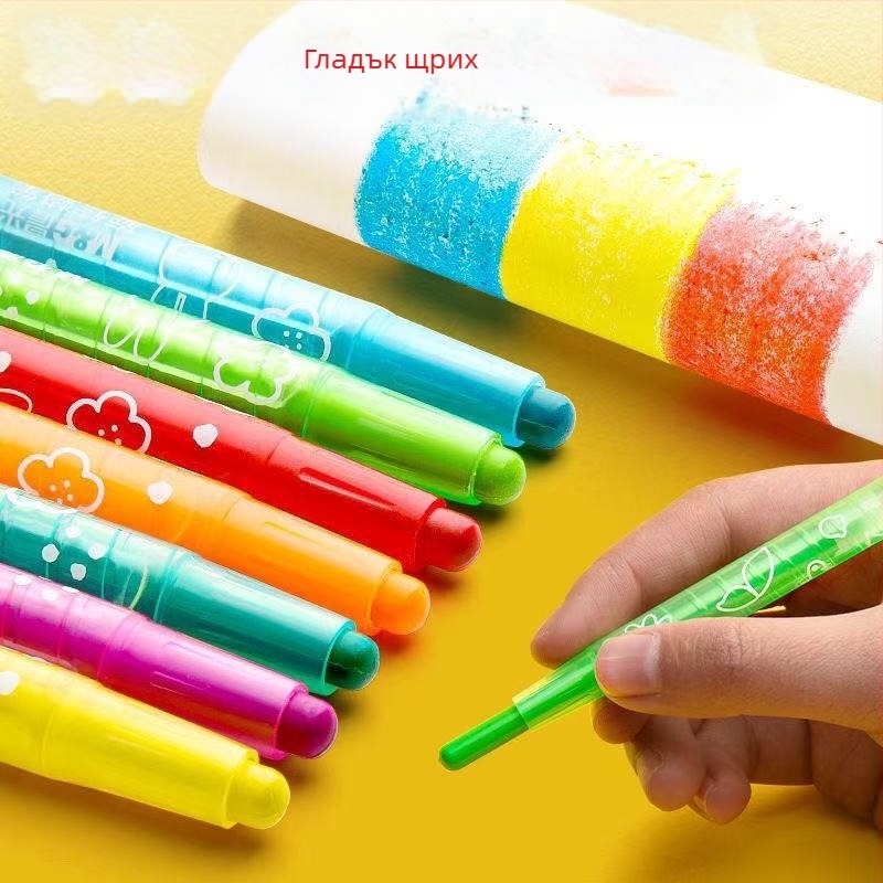 Morning Light въртящ се комплект маслени пастели X4323 за рисуване, кръгъл връх, пластмасов корпус, допълнителни цветове 12/24/36