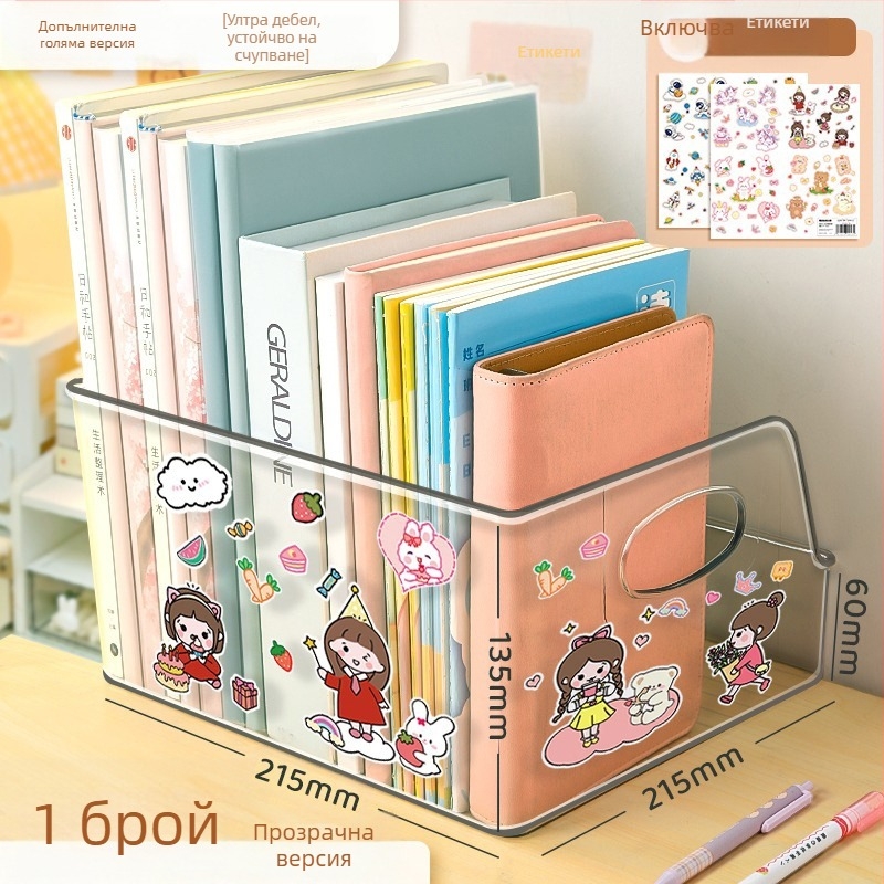 Десктоп кутия за книги, Yoshi, модел YKLSL, пластмасова конструкция, чисто тегло 100