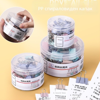 Дълга щипка за документи с dovetail дизайн — неръждаема стомана, марка Reversal