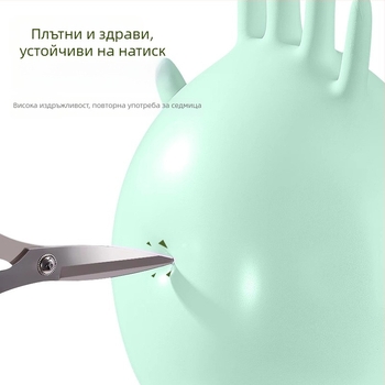 Okiss нитрилни кухненски ръкавици, удебелени, хранителен клас, 50 броя в кутия, произход Zhejiang