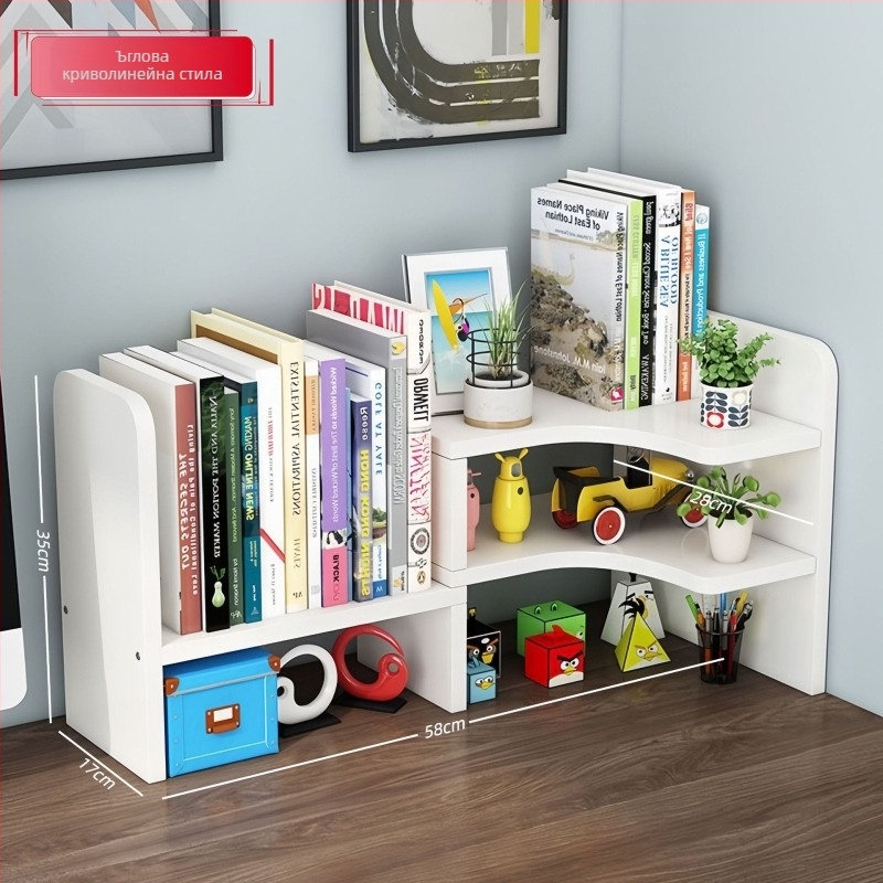 Настолен държач за книги, многоярусна PVC поставка, тегло 1.6 кг, офисен настолен организатор