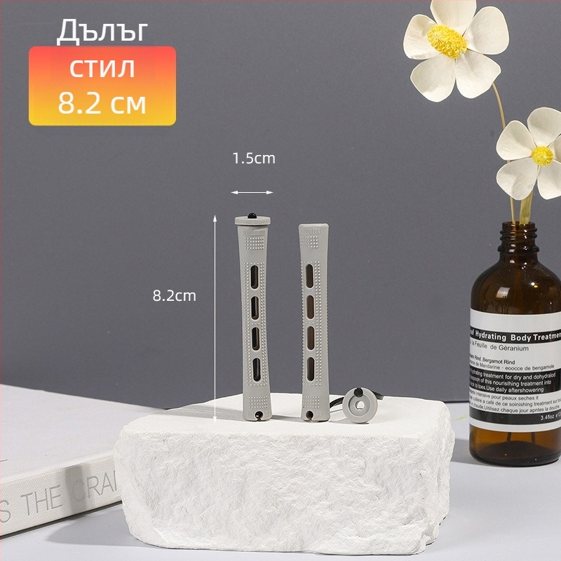 Цилиндричен комплект за къдрене с перм бар, покрита гумена лента и PP материал, марка Han Rong