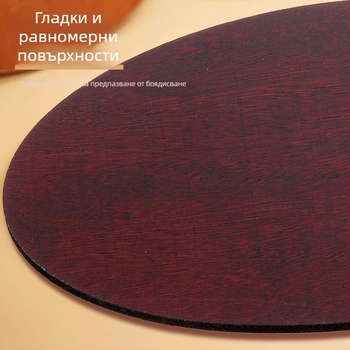 Дървена палитра за маслена живопис, ръчно изработена в овална форма с глазирано покритие, за ученици по изкуство, подходяща за гуаш