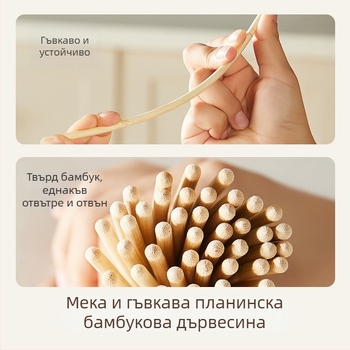 Еднократни бамбукови палички за хранене, индивидуално опаковани; опаковка: 100 двойки/кутия; Материал: Мосо бамбук; Микровълнова: Не; Печат на лого: Възможен; Персонализация: Възможна