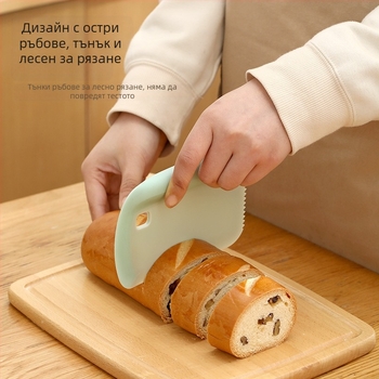 Многофункционална резачка за тесто и кухненска шпатула със скала за измерване, PP материал, модерен минималистичен дизайн