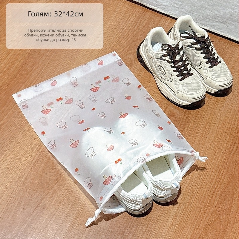Чанта за обувки за пътуване с връзка – прахозащитна, влагозащитна и против мухъл, преносим калъф за обувки от Lemon book (модерен стил; чанти за обувки; пускана през 2025)
