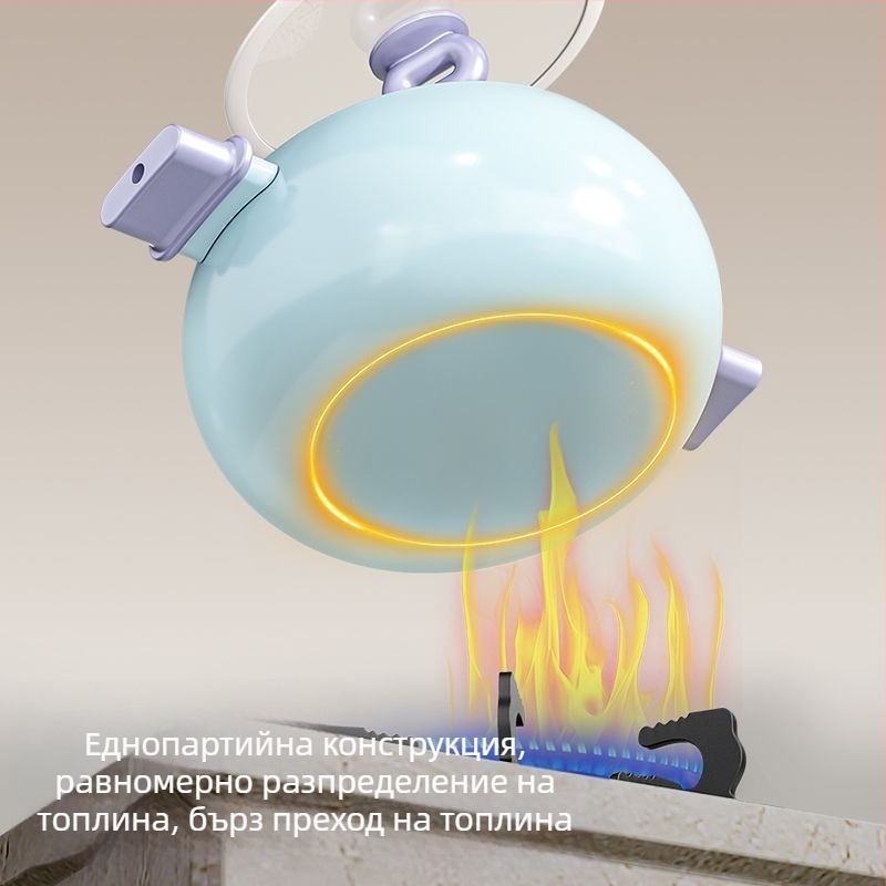 Супова тенджера от фино желязо със незалепващо покритие, 5 л капацитет, стъклен капак, единично дъно, универсална съвместимост с печки