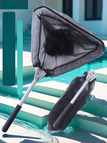 Риболовна мрежа от алуминиев сплав с интегрирана триъгълна глава и алуминиев прът