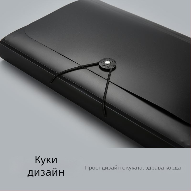13-клетъчна акордеон папка за документи, пластмасова конструкция, голям капацитет, печатано лого, възможност за персонализация, лицензирана частна марка