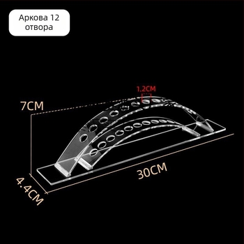 Акрилна витрина за щипки за коса, многоетажна стъпкова стойка за магазини за канцеларски материали