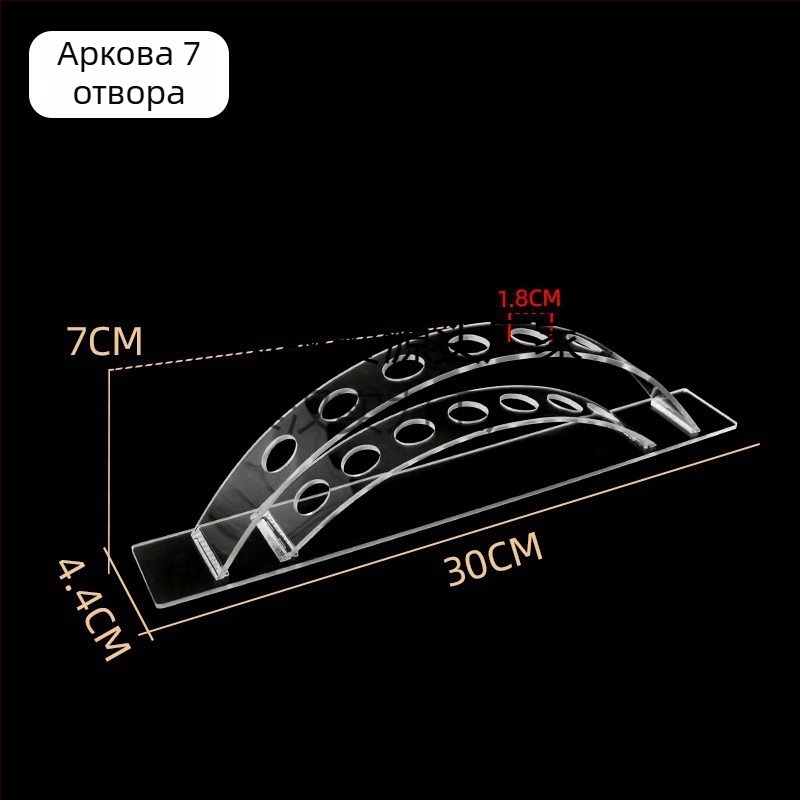 Акрилна витрина за щипки за коса, многоетажна стъпкова стойка за магазини за канцеларски материали