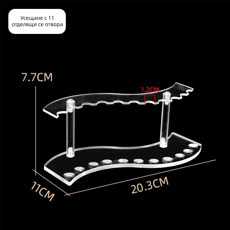 Акрилна витрина за щипки за коса, многоетажна стъпкова стойка за магазини за канцеларски материали