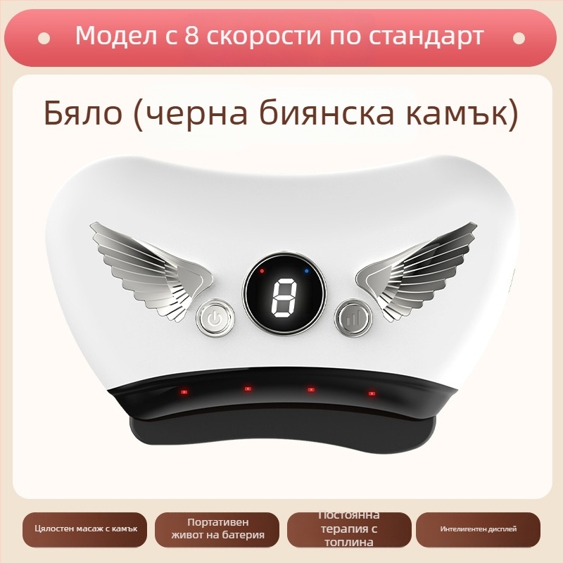 Електрическо устройство за лице гуаша със каменна плоча, зарядно захранване, бутонно управление, безстепенна скорост, температура 30–50°C