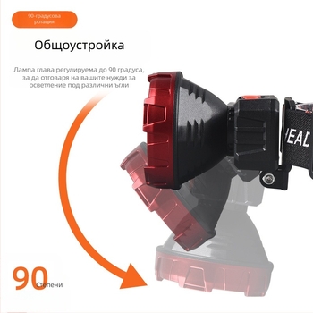 LED фенер за глава, презареждаем, модел 208-3, обсег 50 м, време на работа 3 ч