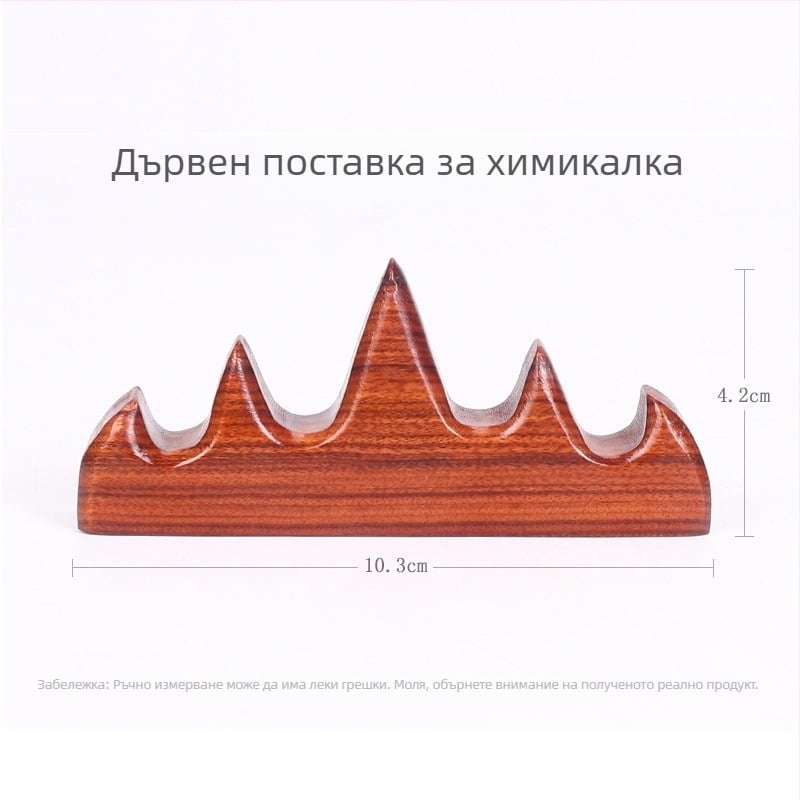 Държач за писалка и четка – модел bg1, Purple fangzhai; материали: пластмаса/бамбук/дърво; печат на лого и персонализация налични