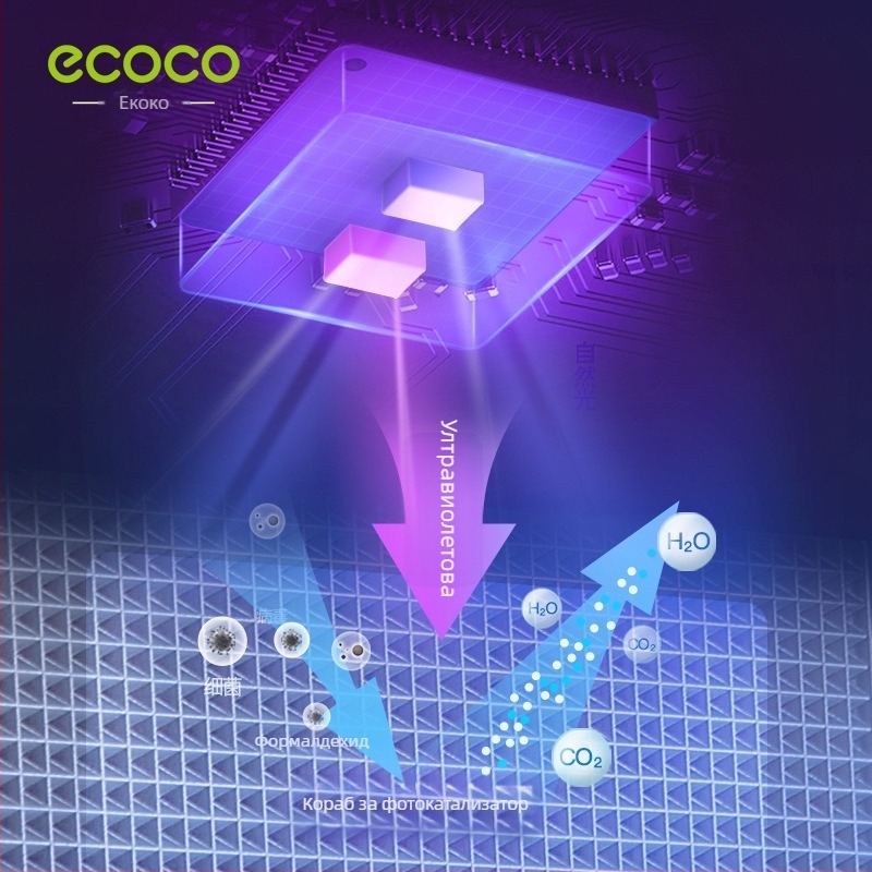 Ecoco UV стерилизатор за електрическа четка за зъби, стенен монтаж без пробиване, пластмасов държател и стойка за съхранение