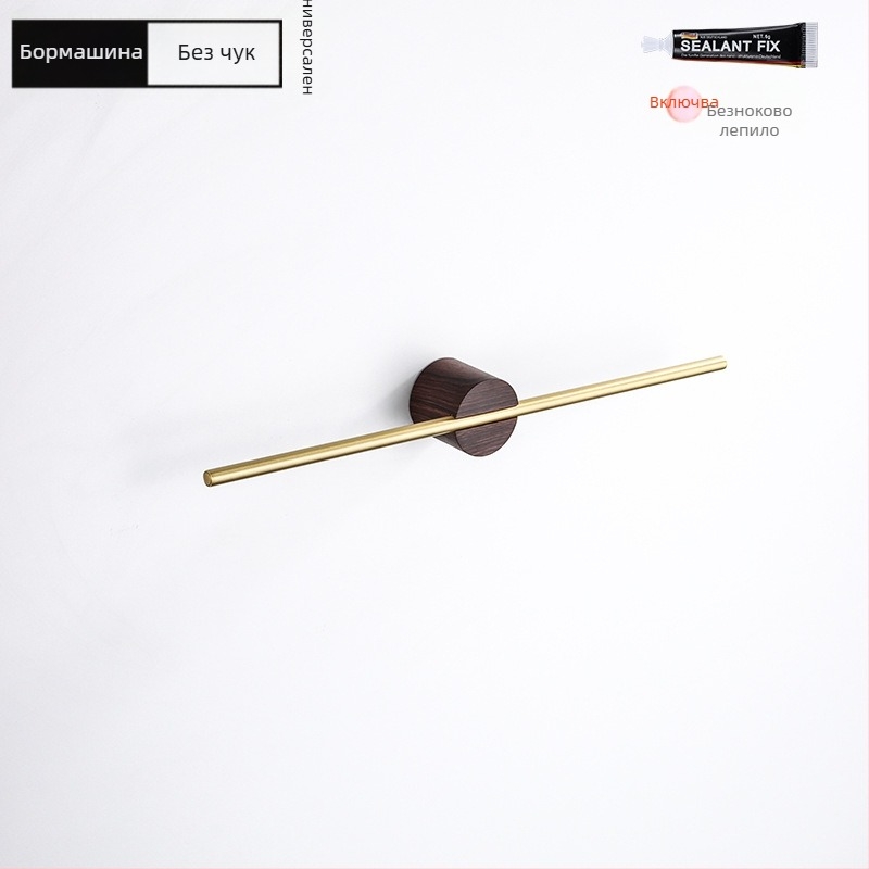 Държач за кърпи от алуминиева сплав, повърхностна обработка боядисано/оксидирано, единична пръчка, носимост 10 кг, стил лайт лукс, скандинавски минимализъм