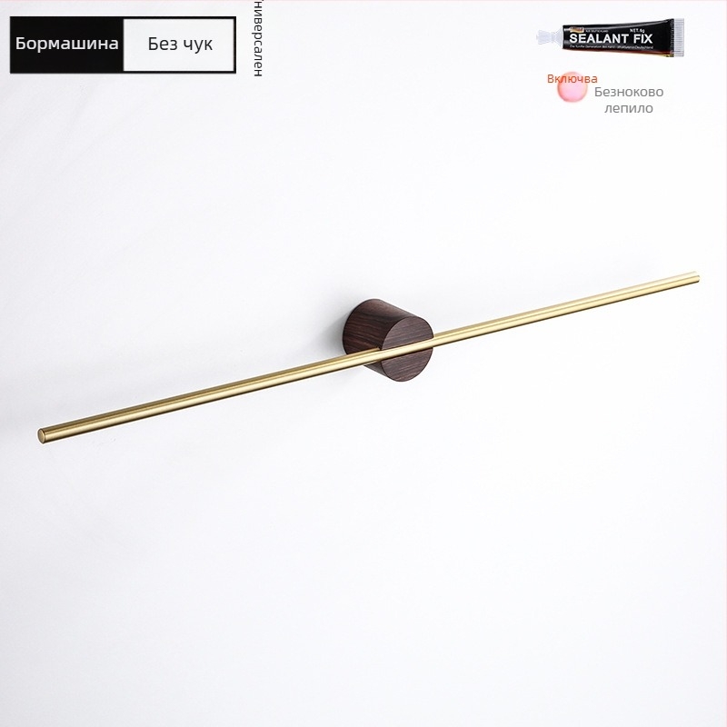 Държач за кърпи от алуминиева сплав, повърхностна обработка боядисано/оксидирано, единична пръчка, носимост 10 кг, стил лайт лукс, скандинавски минимализъм