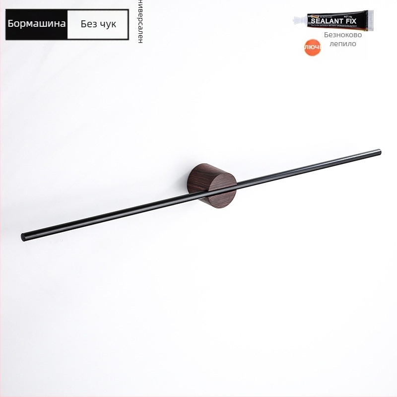 Държач за кърпи от алуминиева сплав, повърхностна обработка боядисано/оксидирано, единична пръчка, носимост 10 кг, стил лайт лукс, скандинавски минимализъм