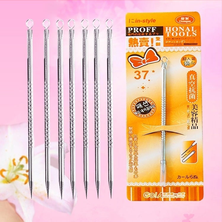 Lan Xiang инструмент за изцеждане на акне от неръждаема стомана – екстрактор за пъпки, марка Lan Xiang, материал: неръждаема стомана, без внос.