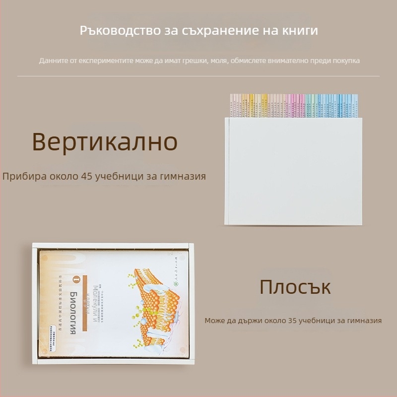 Под бюрото подвижна пластмасова етажерка за книги с колелца, SD-3829, пластмаса, 0,8 кг, 24 бр. в пакет