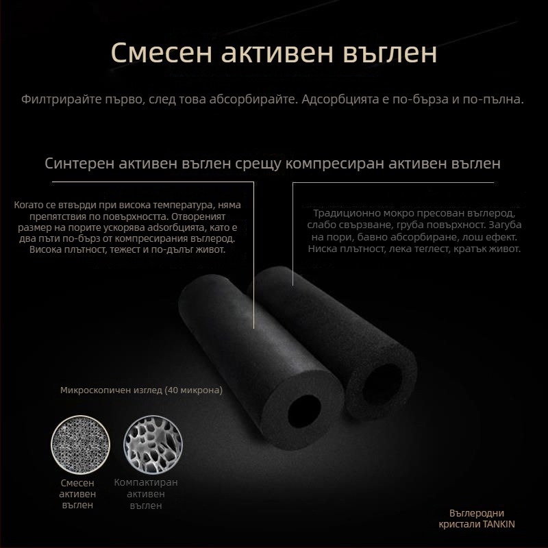 Филтър касета за водопречистител, активен въглен, марка Carbon Crystal, модел 100z, капацитет 6000 л