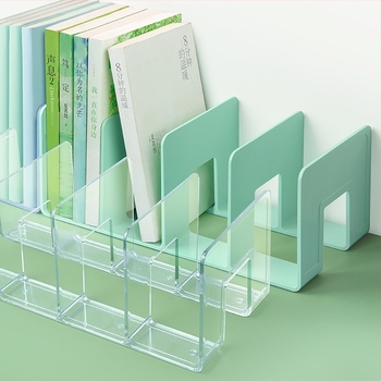 Hua Jie H990 пластмасова поставка за книги с разделящи панели – бюро за файлове и книги