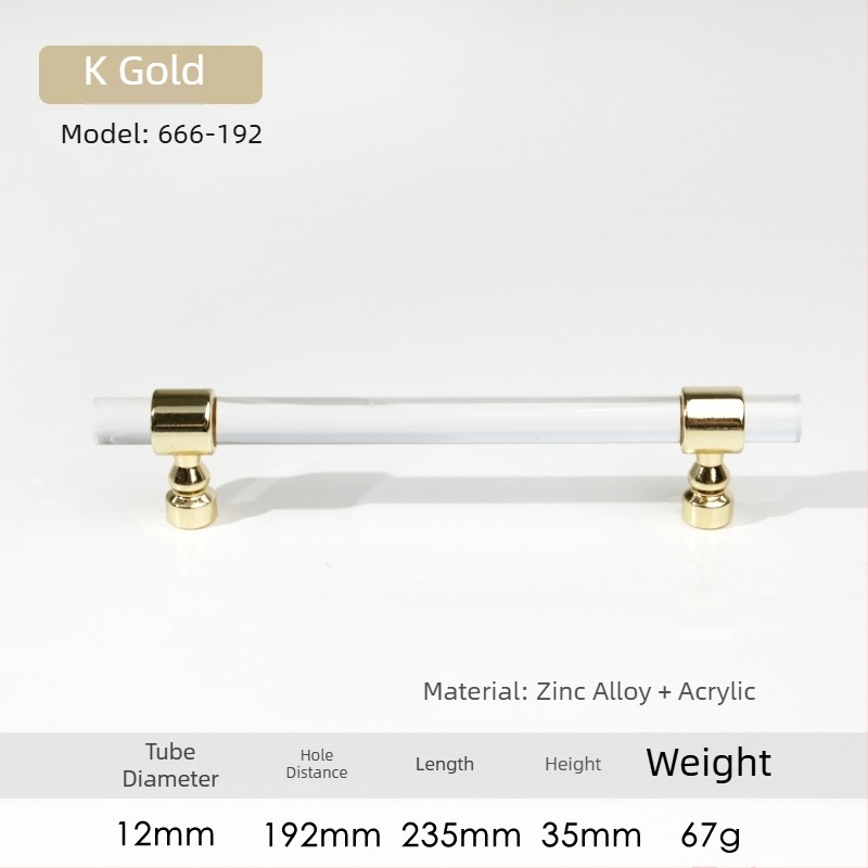 Дръжка за шкаф – Модел 96 • Материали: акрил, цинкова сплав • Стил: модерен минимализъм • За врати на шкафове