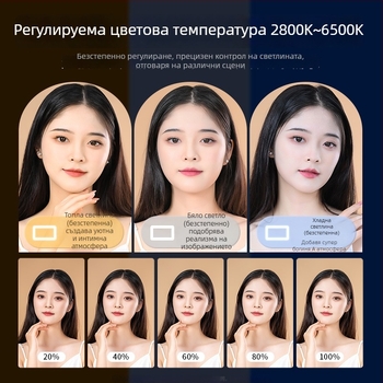 M-200rgb LED светлина за запълване — преносима, ръчна, вградена батерия, 10–50W, 5V