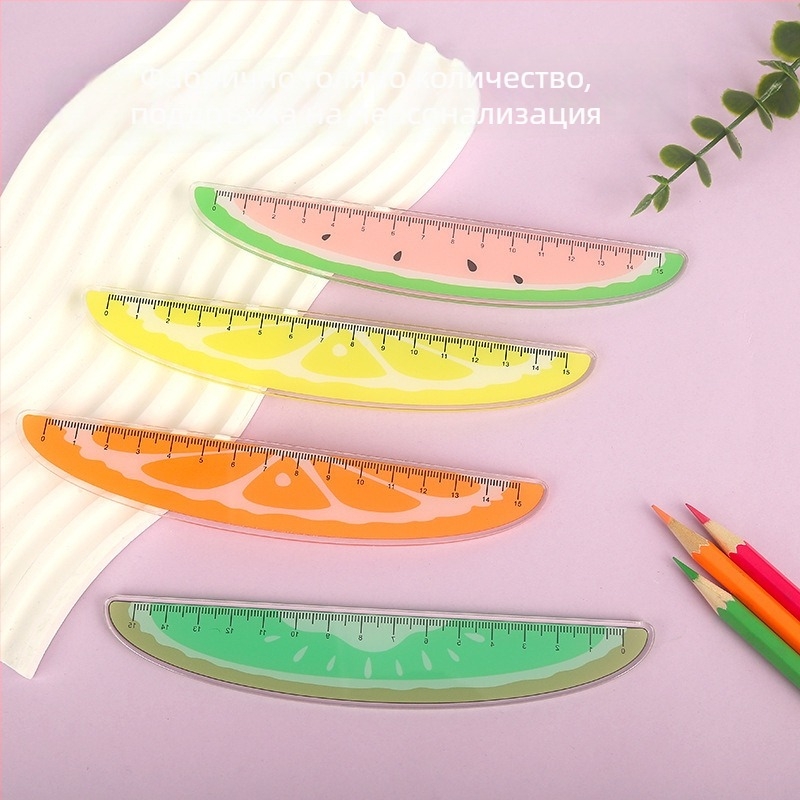 Акрилна линейка, многофункционален инструмент за чертане с мотив на животно, модел Ruler 003, опакована в торбичка, персонализация налична, печат на лого включен