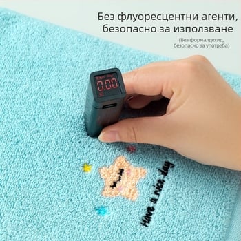 Детска кърпичка за лице от чист памук, бродирана, тегло под 50 г, за бебета