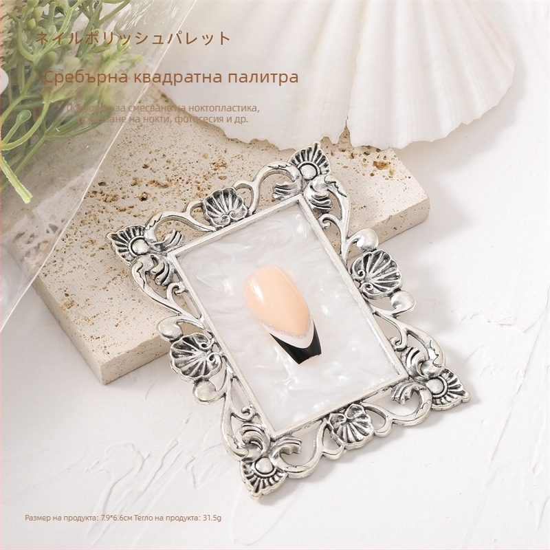 YUJIA Инструменти за нокти — палитра за гел лак 42 g, стил фоторамка, корона от имитация на раковина, комфортно покритие