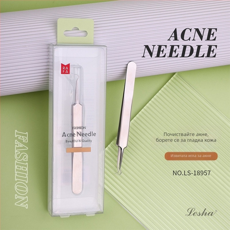 Woman Legend неръждаема стомана – игла за акне и пинсета за премахване на черни точки, инструмент за почистване на пори, срок на годност 5 години