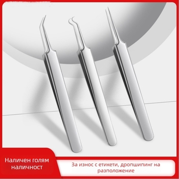 Ултраостра игла за акне и клип за премахване на черни точки – стоманен инструмент