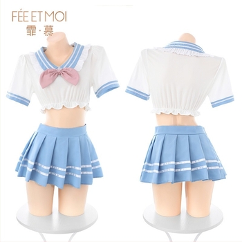 Cosplay комплект бельо за роли: JK униформа, мрежеста визия, полиестер 95-100% еластичен трикотаж