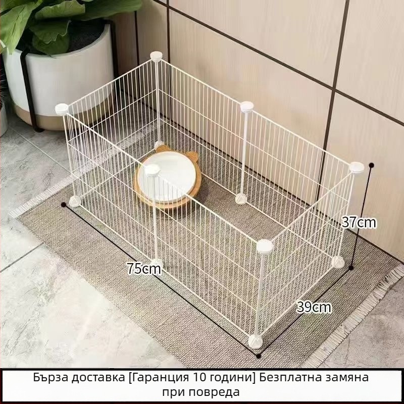 Клетка за домашни любимци от телена мрежа с модулни панели – анти-излизане