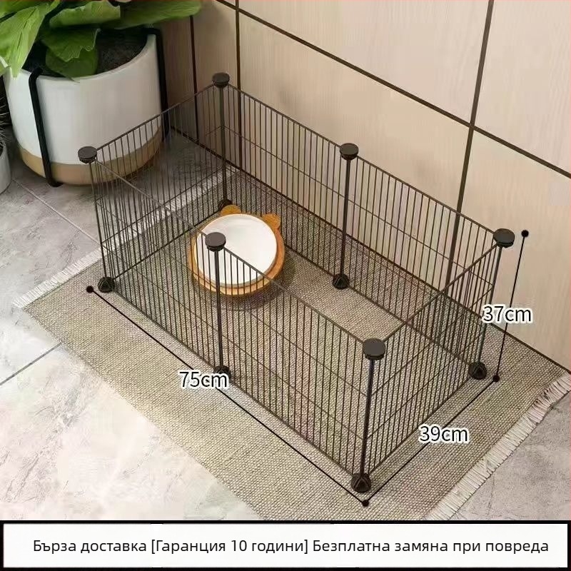 Клетка за домашни любимци от телена мрежа с модулни панели – анти-излизане