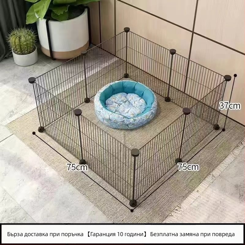 Клетка за домашни любимци от телена мрежа с модулни панели – анти-излизане