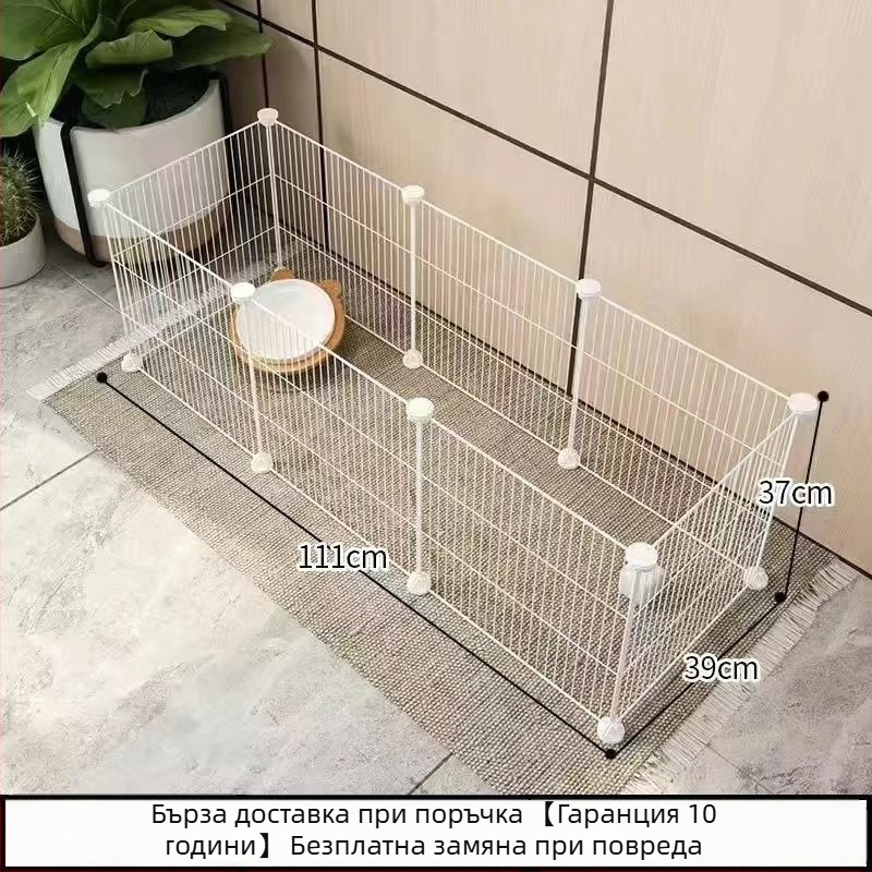 Клетка за домашни любимци от телена мрежа с модулни панели – анти-излизане
