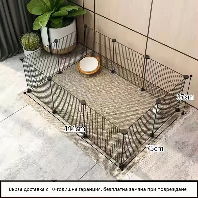 Клетка за домашни любимци от телена мрежа с модулни панели – анти-излизане