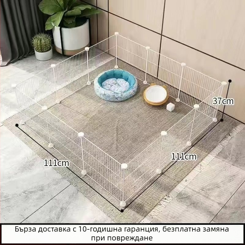 Клетка за домашни любимци от телена мрежа с модулни панели – анти-излизане