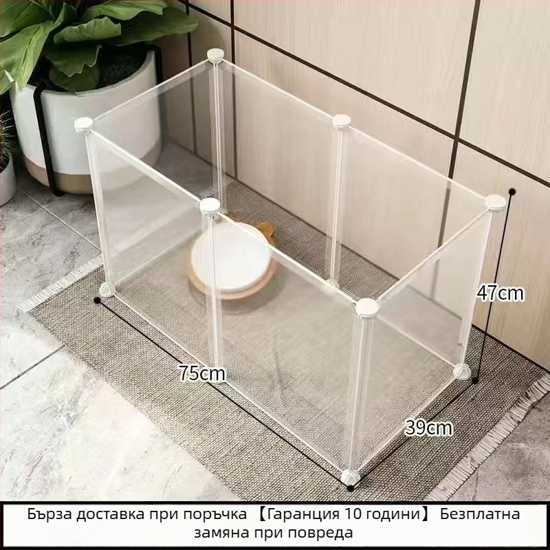 Клетка за домашни любимци от телена мрежа с модулни панели – анти-излизане