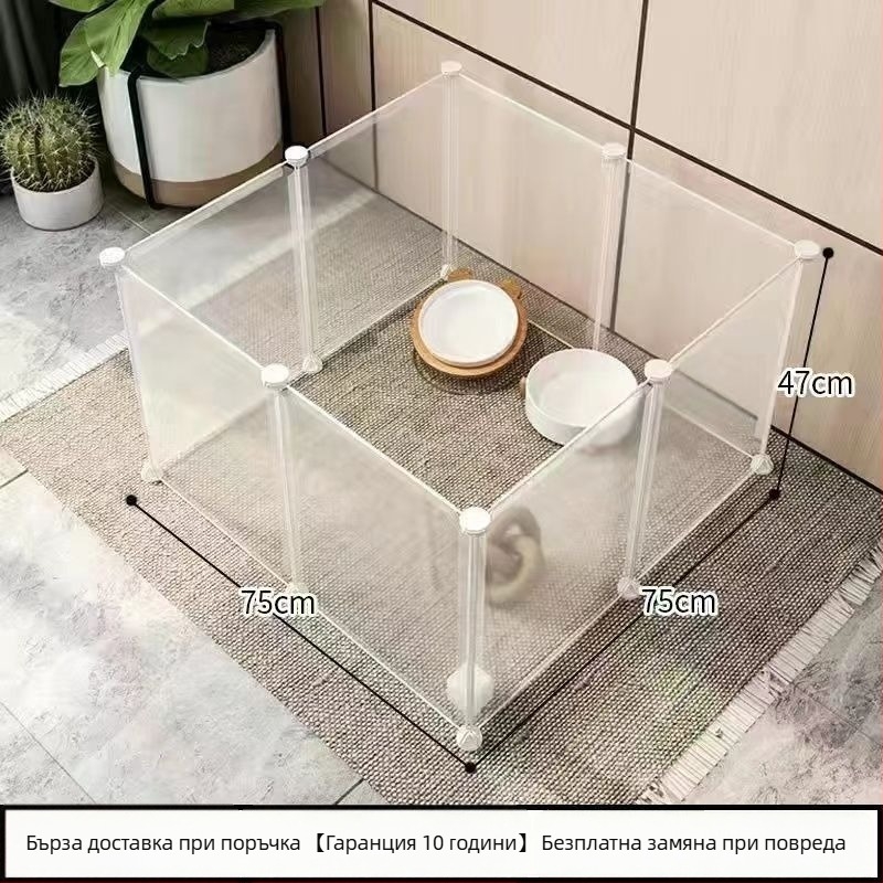 Клетка за домашни любимци от телена мрежа с модулни панели – анти-излизане